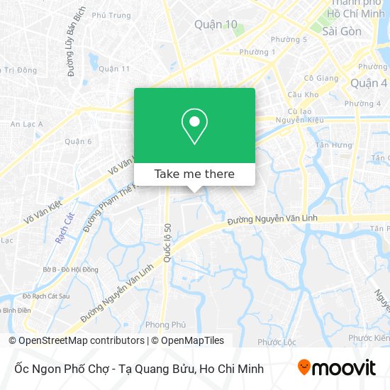 Ốc Ngon Phố Chợ - Tạ Quang Bửu map