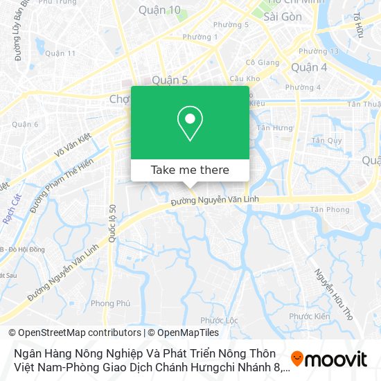 Ngân Hàng Nông Nghiệp Và Phát Triển Nông Thôn Việt Nam-Phòng Giao Dịch Chánh Hưngchi Nhánh 8 map