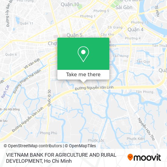 VIETNAM BANK FOR AGRICULTURE AND RURAL DEVELOPMENT map