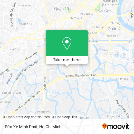 Sửa Xe Minh Phát map