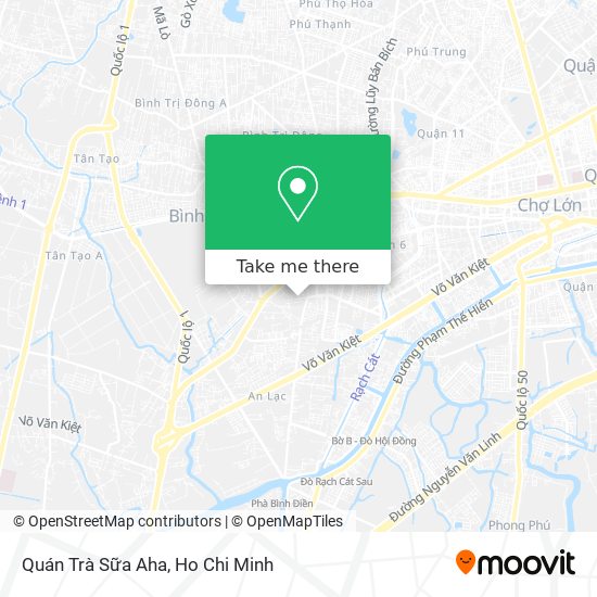 Quán Trà Sữa Aha map