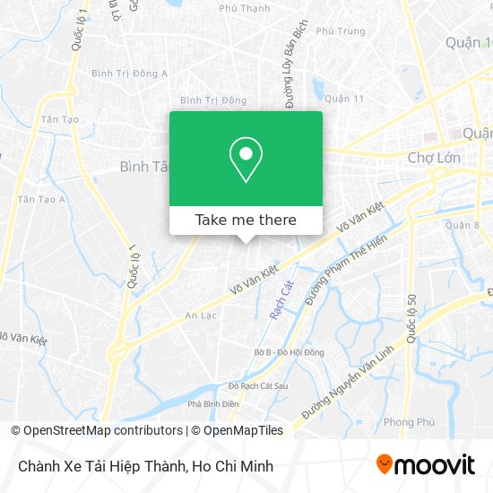 Chành Xe Tải Hiệp Thành map