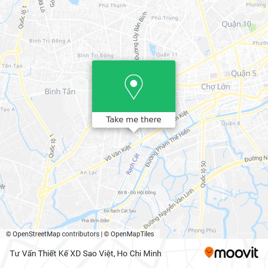 Tư Vấn Thiết Kế XD Sao Việt map