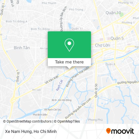 Xe Nam Hưng map