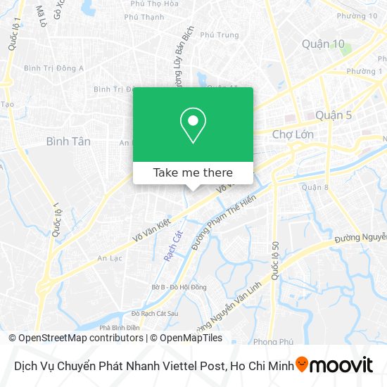 Dịch Vụ Chuyển Phát Nhanh Viettel Post map