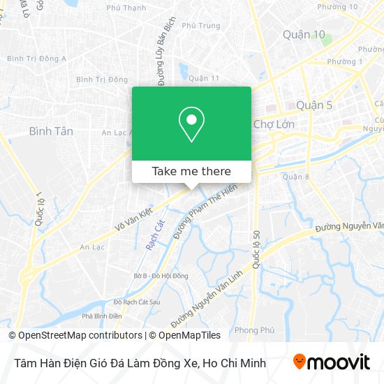 Tâm Hàn Điện Gió Đá Làm Đồng Xe map