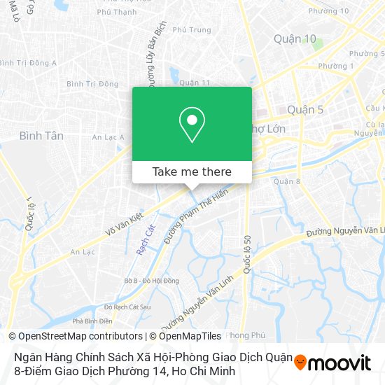 Ngân Hàng Chính Sách Xã Hội-Phòng Giao Dịch Quận 8-Điểm Giao Dịch Phường 14 map