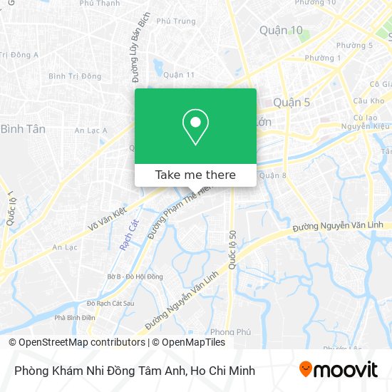 Phòng Khám Nhi Đồng Tâm Anh map