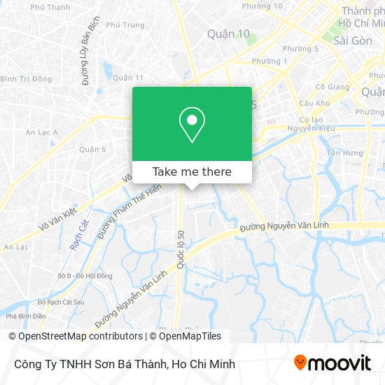 Công Ty TNHH Sơn Bá Thành map