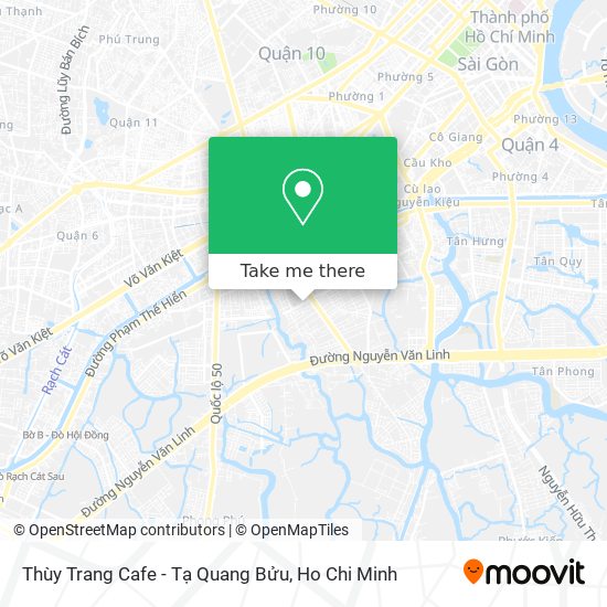 Thùy Trang Cafe - Tạ Quang Bửu map