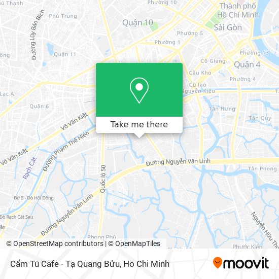 Cẩm Tú Cafe - Tạ Quang Bửu map
