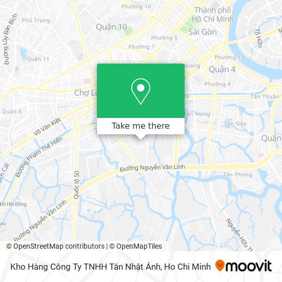 Kho Hàng Công Ty TNHH Tân Nhật Ánh map
