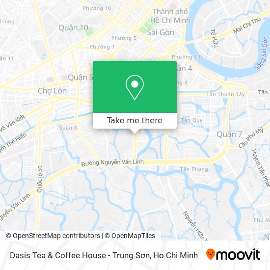 Dasis Tea & Coffee House - Trung Sơn map