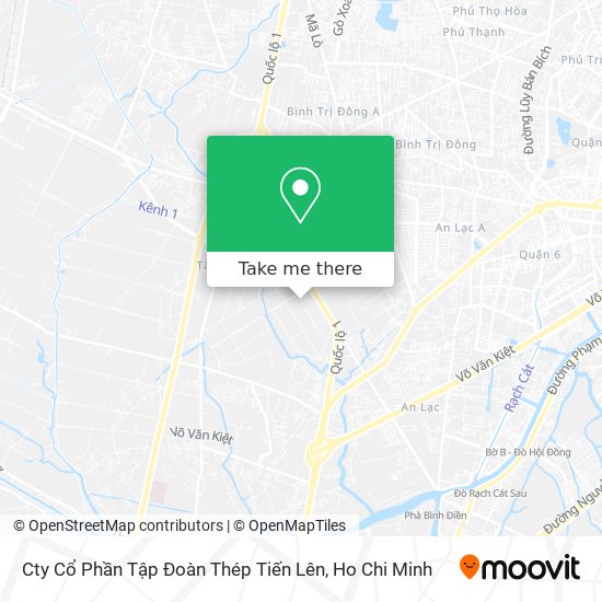 Cty Cổ Phần Tập Đoàn Thép Tiến Lên map