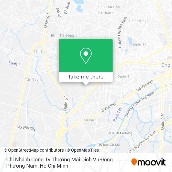 Chi Nhánh Công Ty Thương Mại Dịch Vụ Đông Phương Nam map