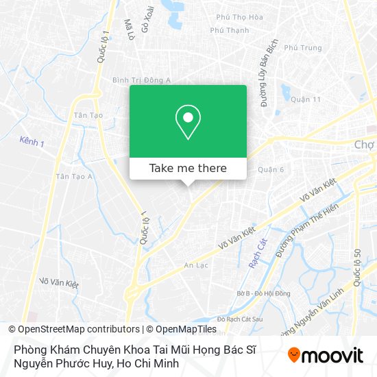 Phòng Khám Chuyên Khoa Tai Mũi Họng Bác Sĩ Nguyễn Phước Huy map