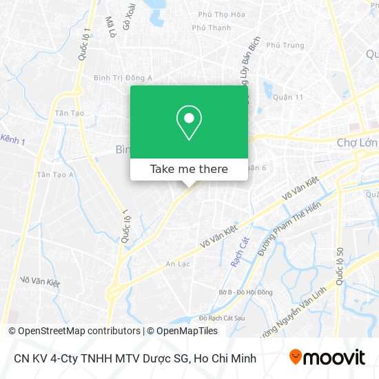 CN KV 4-Cty TNHH MTV Dược SG map