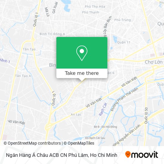 Ngân Hàng Á Châu ACB CN Phú Lâm map