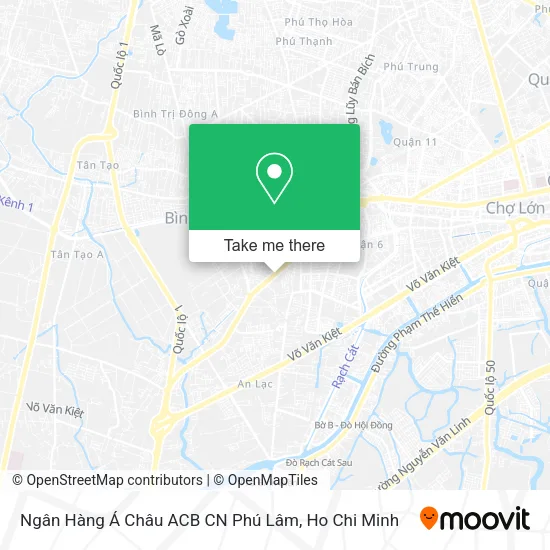 Ngân Hàng Á Châu ACB CN Phú Lâm map