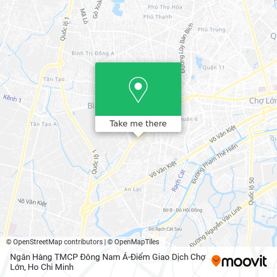 Ngân Hàng TMCP Đông Nam Á-Điểm Giao Dịch Chợ Lớn map