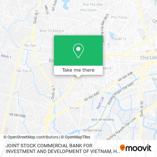 JOINT STOCK COMMERCIAL BANK FOR INVESTMENT AND DEVELOPMENT OF VIETNAM map