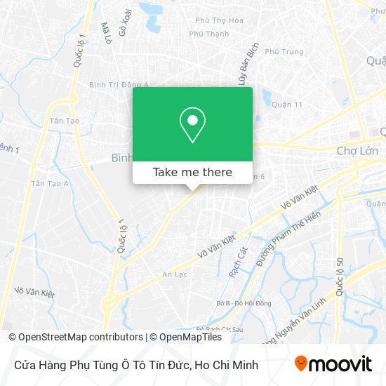 Cửa Hàng Phụ Tùng Ô Tô Tín Đức map