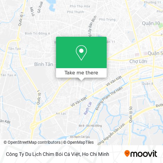 Công Ty Du Lịch Chim Bói Cá Việt map