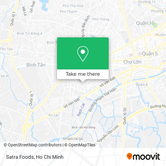 Satra Foods map