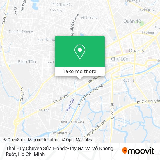 Thái Huy Chuyên Sửa Honda-Tay Ga Vá Vỏ Không Ruột map