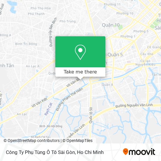 Công Ty Phụ Tùng Ô Tô Sài Gòn map