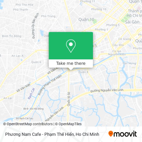 Phương Nam Cafe - Phạm Thế Hiển map