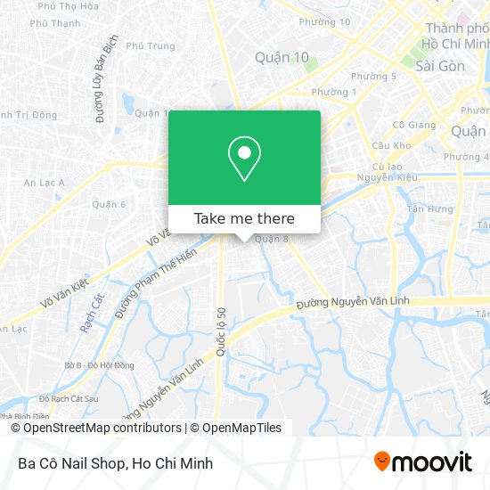 Ba Cô Nail Shop map