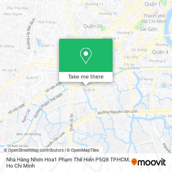 Nhà Hàng Nhơn Hòa1 Phạm Thế Hiển P5Q8 TP.HCM map