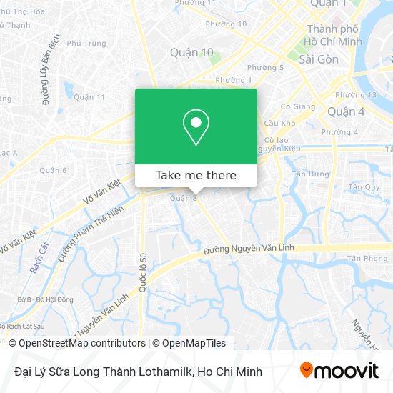 Đại Lý Sữa Long Thành Lothamilk map