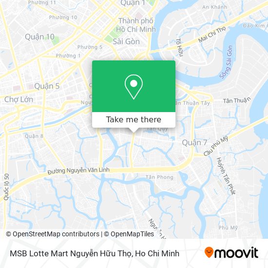 MSB Lotte Mart Nguyễn Hữu Thọ map