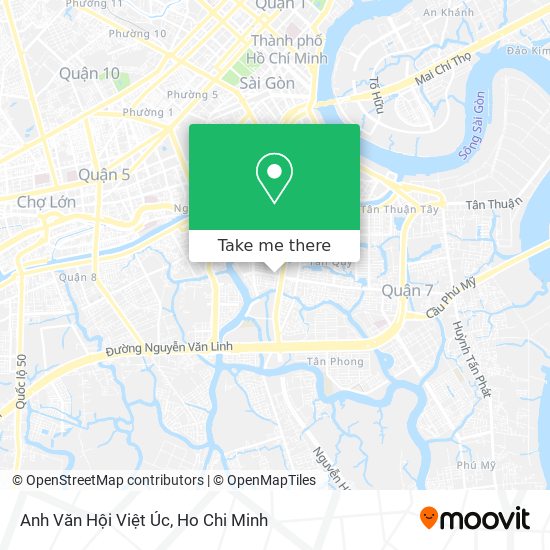 Anh Văn Hội Việt Úc map