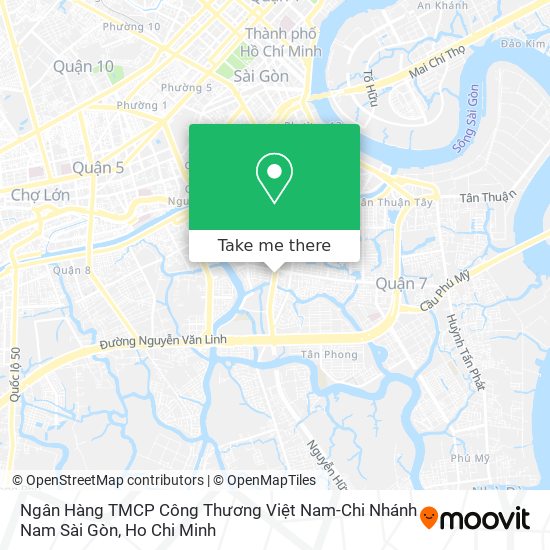Ngân Hàng TMCP Công Thương Việt Nam-Chi Nhánh Nam Sài Gòn map
