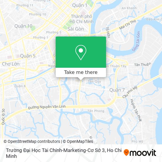 Trường Đại Học Tài Chính-Marketing-Cơ Sở 3 map