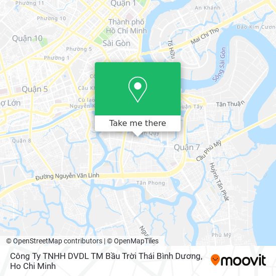 Công Ty TNHH DVDL TM Bầu Trời Thái Bình Dương map