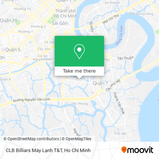 CLB Billiars Máy Lạnh T&T map