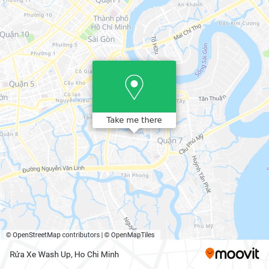 Rửa Xe Wash Up map