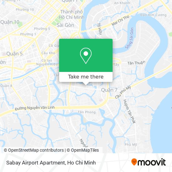 Sabay Airport Apartment map