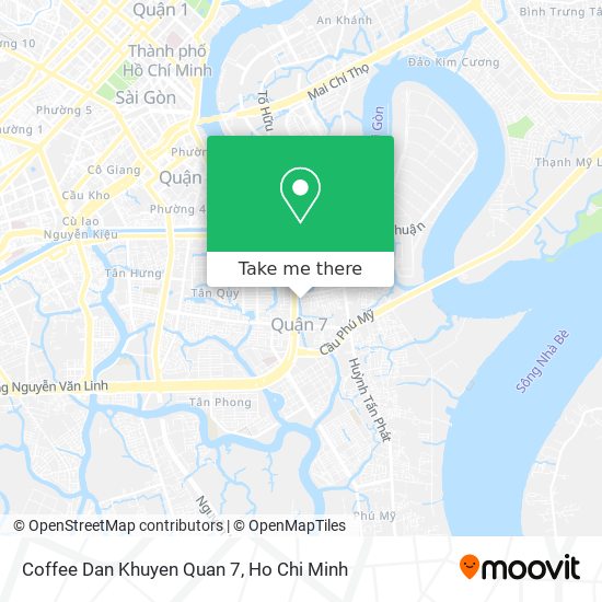 Coffee Dan Khuyen Quan 7 map