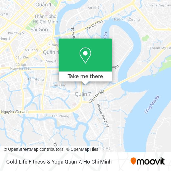 Gold Life Fitness & Yoga Quận 7 map