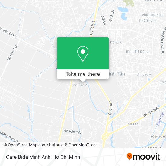 Cafe Bida Minh Anh map