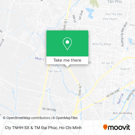 Cty TNHH SX & TM Đại Phúc map