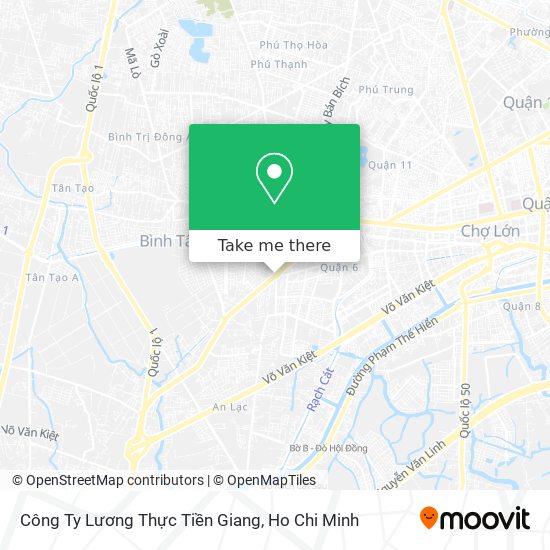 Công Ty Lương Thực Tiền Giang map