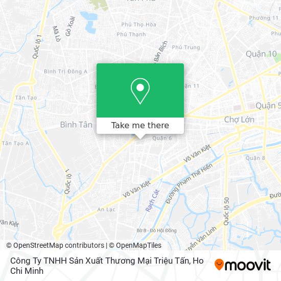 Công Ty TNHH Sản Xuất Thương Mại Triệu Tấn map