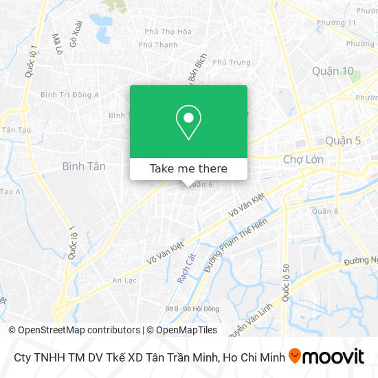 Cty TNHH TM DV Tkế XD Tân Trần Minh map