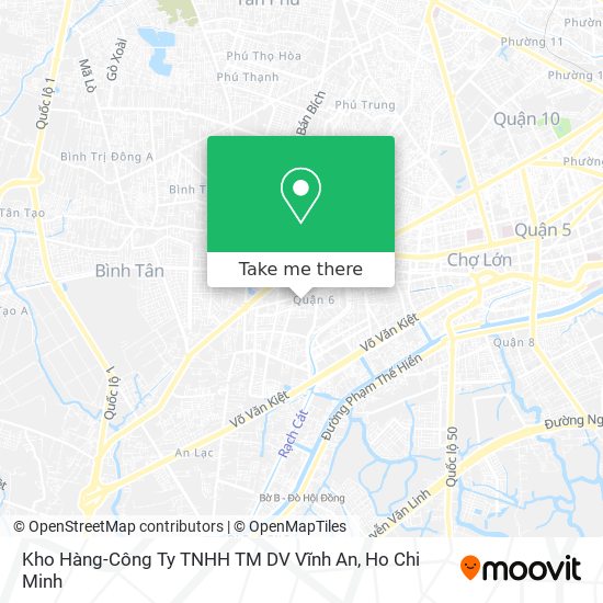 Kho Hàng-Công Ty TNHH TM DV Vĩnh An map